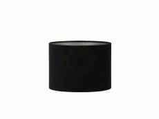 Light & living abat-jour cylindre velours - noir - ø30x21cm 2230322