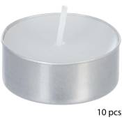 Lot de 10 bougies parfumées jasmin 150g Atmosphera créateur d'intérieur - Blanc