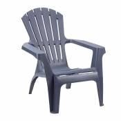 Lot de 2 fauteuils empilables - Anthracite - 75 x 86 x 86 cm