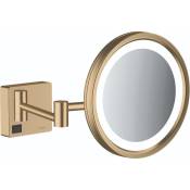 Miroir de rasage avec éclairage LED HANSGROHE AddStoris bronze brossé - Bronze brossé