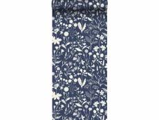 Papier peint fleurs des champs bleu foncé - 139441 - 50 x 900 cm 139441