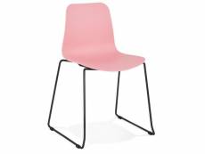 Paris prix - chaise design "mandreo" 82cm rose & noir
