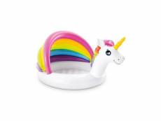 Pataugette gonflable licorne intex - blanc