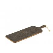 Planche rectangulaire bois de manguier marron/noir