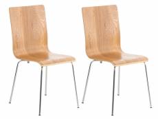 Set 2 chaises pepe en bois , chêne
