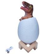 Veilleuse 3D Velociraptor Egg Lampe de Bureau 3 Couleurs Touch Cartoon Lampes de Table DéCoration D'IntéRieur pour Cadeau D'Anniversaire Enfant