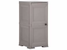 Vidaxl armoire en plastique 40x43x85,5 cm design de bois gris