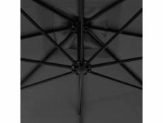 Vidaxl parasol en porte-à-feux avec poteau acier 300