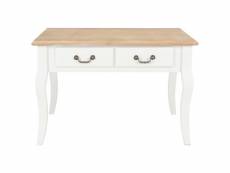 Vidaxl table basse blanc 80 x 80 x 50 cm bois 280061