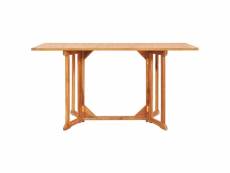Vidaxl table pliable de jardin papillon 150x90x75 cm bois teck solide 49000