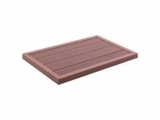 Admirable piscine et spa gamme bandar seri begawan élément de plancher pour douche solaire marron 101x63x5,5cm wpc