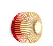 Applique Bamboo light S / Plafonnier - Ø 35 x H 23 cm - Forestier rouge en tissu