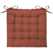 Atmosphera - Galette de chaise rose terracotta 38x38cm créateur d'intérieur - Terracotta