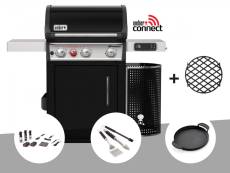Barbecue à gaz intelligent Weber Spirit EPX-325S GBS + Kit de nettoyage + Kit 3 ustensiles + Plancha