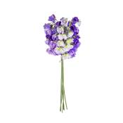 Bouquet de pois de senteur artificiel violet H43