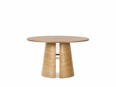 Cep - table à manger ronde en bois ø137cm - couleur - bois clair