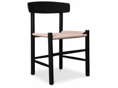 Chaise à manger design batsheva inspiration noir