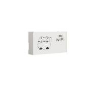Cutie depozitare router WiFi, Lemn, 20x38x8.5 cm, Alb