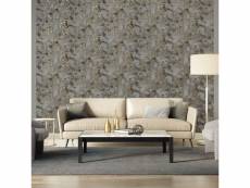 Dutch wallcoverings papier peint marbre gris et doré