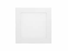 Ecd germany panneau led ultramince 12w - carré - 17x17 cm - smd 2835 - 678 lumens - plafonnier led blanc chaud- 3000k - cuisine salle de bain - plafon