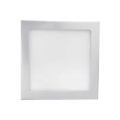 Ecolux - Downlight carré extra fin 18W Gris - Blanc