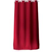 Enjoy Home - Rideau oeillets chaby 140 x 240 cm 100% polyester bachette coloris rouge