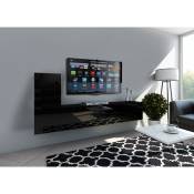 Ensemble meuble tv concept 43-43-HG-B-1-1A noir brillant