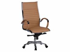Finebuy chaise de bureau design cuir véritable fauteuil bureau ergonomique | chaise pivotante confortable avec accoudoir | siege pc 120 kg