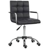 HOMCOM Chaise de bureau fauteuil manager pivotant hauteur