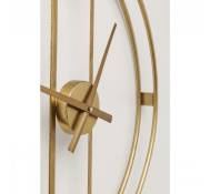 Horloge murale Clip dorée Kare Design Diamètre -