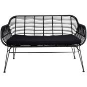 House Nordic - Banquette indoor/outdoor aspect rotin