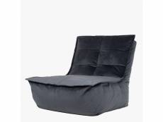 Icon pouf chaise longue en velours "dolce", pouf fauteuil, pouf poire salon, pouf géant xxl pour adultes - fabriqué en europe