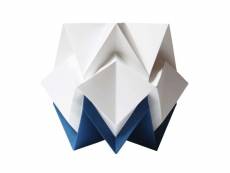 Lampe de table origami bicolore en papier - taille