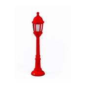 Lampe sans fil lampadaire en résine rouge 10 x 42 cm Street Lamp - Seletti