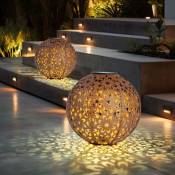 Lampe solaire d'extérieur, boule, décoration de jardin