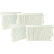Lot de filtres compatible avec Zehnder ComfoAir 180 appareil de ventilation - Filtre à air G4 / F7 (4 pcs), 24 x 12 x 5 cm, blanc - Vhbw