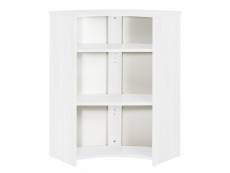 Meuble comptoir bar 96 cm blanc 3 niches - coloris: manhattan 508 VISIO097BL508