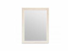 Miroir bois blanc 140x100x40cm - décoration d'autrefois