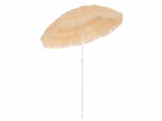 Parasol de plage jardin design hawai 160 cm raphia