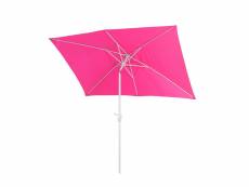 Parasol n23, parasol de jardin, 2x3m rectangulaire inclinable, polyester/aluminium 4,5kg ~ rose