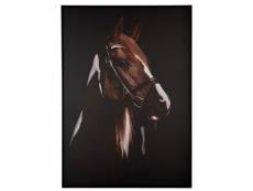 Paris prix - tableau déco "tête cheval" 102x142cm