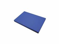 Planche à découper épaisse en fibre coloris bleu - longueur 40 x profondeur 30 x hauteur 1.5 cm