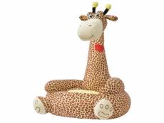 Sublime mobilier pour bébés et tout-petits reference bagdad chaise en peluche pour enfants girafe marron