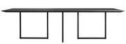 Table rectangulaire Gazelle / L 210 x 90 cm - Driade noir en métal