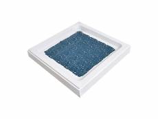 Tendance - tapis fond de douche anti-dérapant bulles 50 x 50 cm bleu canard