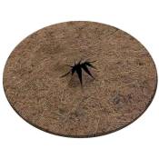 Terre Jardin - Lot de 2 disques de paillage coco fibres naturelles Marron 30 cm - Marron