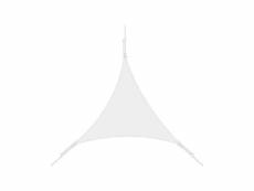 Voile d'ombrage triangle 5x5x5m blanc