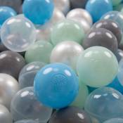 50 ∅ 7Cm Balles Colorées Plastique Pour Piscine Enfant Bébé Fabriqué En eu, Perle/Gris/Transparent/Baby Blue/Menthe - perle/gris/transparent/baby