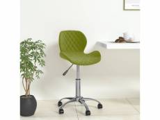 Chaise de qualité pivotante de salle à manger vert clair velours - vert - 51 x 39 x 83,5 cm
