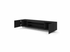 Commode meuble tv kate noir brillant 41,6x189x37cm (hxlxp) design moderne de haute qualité
